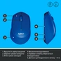 Мишка Logitech M330 Silent plus Blue (910-004910) - зменшене зображення 6