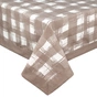 Скатертина Home Line з рамкою Клітинка капучино, 140х180см (158356) - зменшене зображення 1