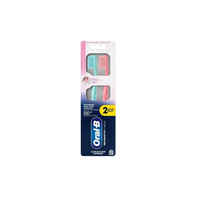 Зубна щітка Oral-B Pro-Sensitive Clinical Екстра м'яка 2 шт. (8700216567923) - picture 1