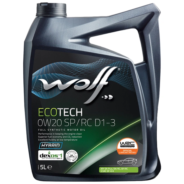Моторна олива Wolf ECOTECH 0W20 SP/RC D1-3 5л (1049892) - изображение 1