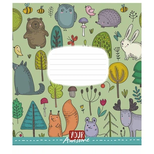 Зошит Школярик Funny cuties 24 аркуша лінія (024-3142L) зображення 1