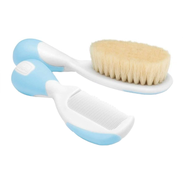 Набір для догляду за дитиною Chicco гребінець і щіточка 0+ міс. блакитний (06569.20) - picture 2