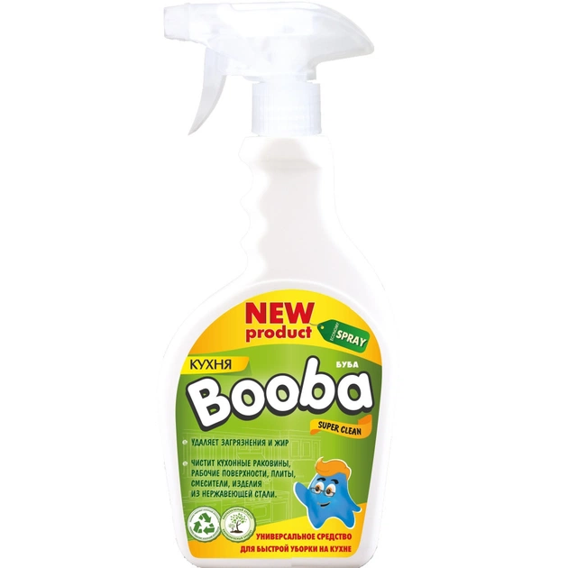 Спрей для чищення кухні Booba Super Clean 500 мл (4820187580241) - зображення 1