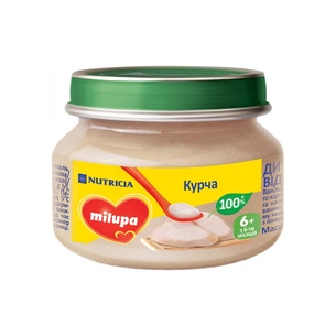 Дитяче пюре Milupa Курча з 6 місяців 80 г (5900852030215) зображення 1