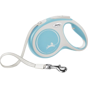 Повідець для собак Flexi New Comfort М стрічка 5 м (блакитний) (4000498043615) зображення 1