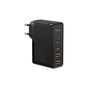 Зарядний пристрій Baseus 2xUSB 100W GaN (2xUSB-C+2xUSB-A) black (CCGAN2P-L01) - зменшене зображення 1