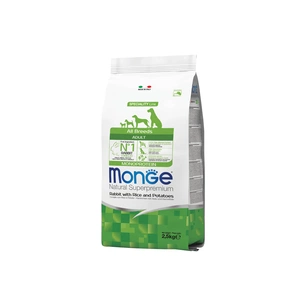 Сухий корм для собак Monge Dog All breeds Adult зі смаком кролика та рису 2.5 кг (8009470011143) зображення 1