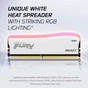 Модуль пам'яті для комп'ютера DDR4 16GB 3200 MHz Beast White RGB SE Kingston Fury (ex.HyperX) (KF432C16BWA/16) - зменшене зображення 11