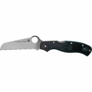 Ніж Spyderco Rescue 3 Thin Blue Line (C14FSBKBL3) зображення 1