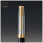 Ручка пір'яна Parker SONNET 17 Metal & Black Lacquer GT  FP18 F (68 111) - зменшене зображення 8
