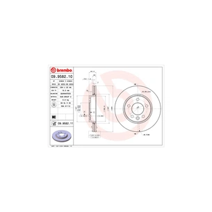 Гальмівний диск Brembo 09.9582.10 зображення 1