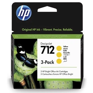 Картридж HP DJ No.712 DesignJet Т230/Т630 3-Pack 29-ml Yellow (3ED79A) зображення 1