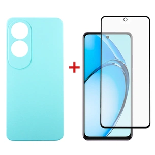 Чохол до мобільного телефона Dengos Oppo A60 Soft + glass Ice Blue (DG-KM-105) зображення 1
