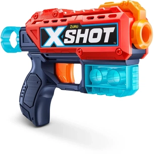Іграшкова зброя Zuru X-Shot Red Швидкострільний бластер EXCEL Kickback (8 патронів) (36184R) зображення 1