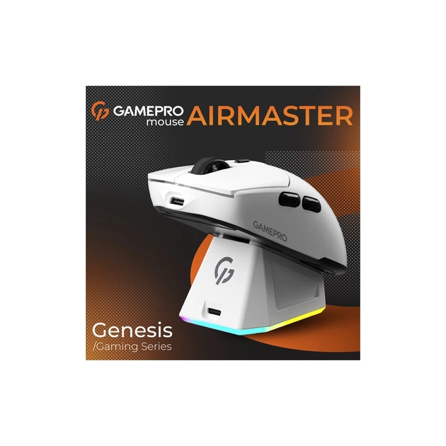 Мишка GamePro Genesis Airmaster Wireless/Bluetooth/USB White (GM167W) - picture 9