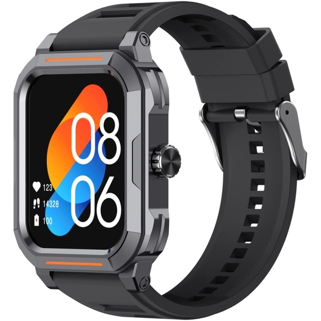 Смарт-годинник Havit HV-M9040S IP67 Bluetooth Call Black (HV-M9040S Black) - зображення 1