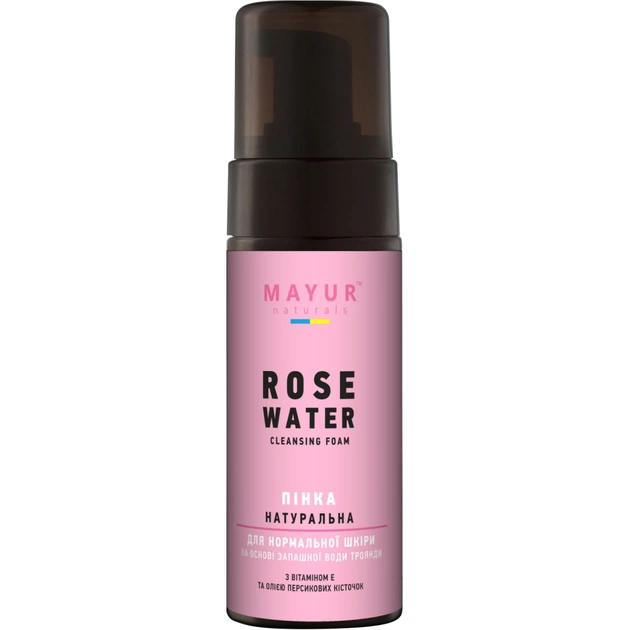 Пінка для вмивання Mayur для нормальної шкіри Троянда 150 мл (4820189560661) - picture 1