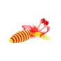 Игрушка для кошек Hippie Pet Мышка с перьями оранжевая 16.5 см (HIPCT2304024O) - уменьшенное изображение 1
