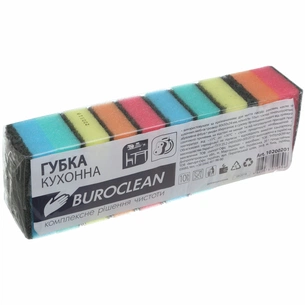 Губки кухонні Buroclean 10 шт. (4823078910806) зображення 1