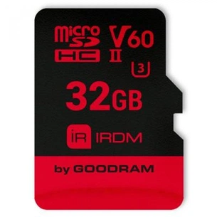 Карта пам'яті Goodram 32GB microSDHC UHS II V60 U3 IRDM (IR-M6BA-0320R11) зображення 1
