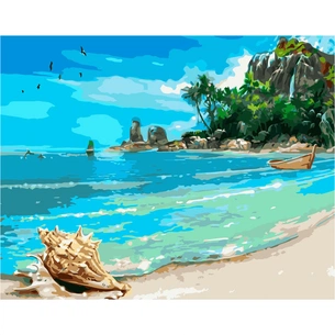 Картина по номерам Strateg Берег океану 40х50 см (VA-2530) зображення 1