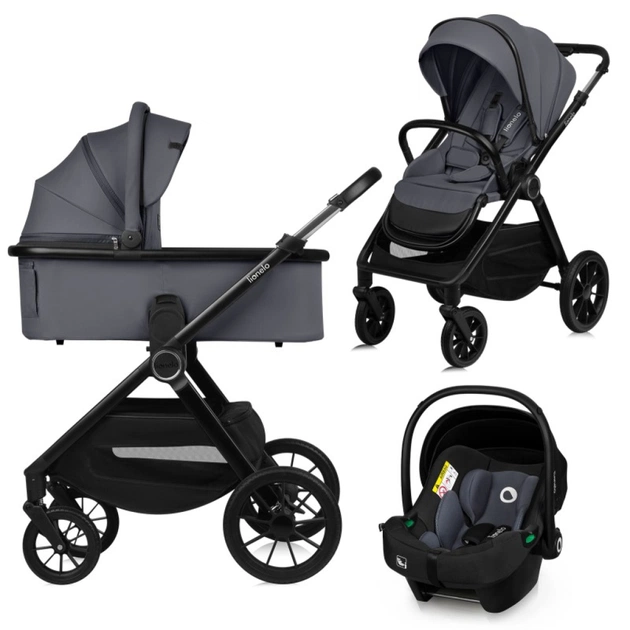 Коляска Lionelo 3 в 1 Layla Grey Stone (LO-LAYLA 3IN1 GREY STONE) - зображення 1