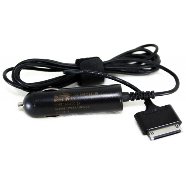 Блок живлення до планшета PowerPlant LENOVO 18W 12V 1.5A (SPECIAL) - автомобільний (IBA18ASPE) - picture 1