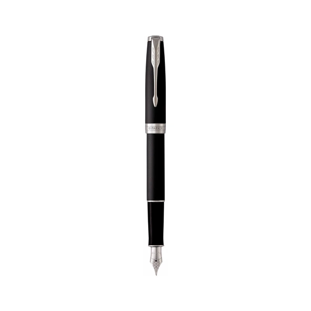 Ручка пір'яна Parker SONNET 17 Matte Black Lacquer CT FP F (84 911) - picture 1
