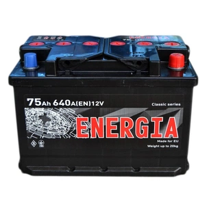 Акумулятор автомобільний ENERGIA 75Аh (000022388) зображення 1