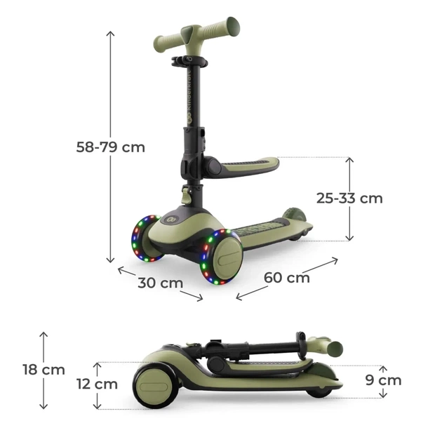 Самокат Kinderkraft Halley 2 Grassland Green (KRHALL02GRE0000) (5902533930180) - зображення 8