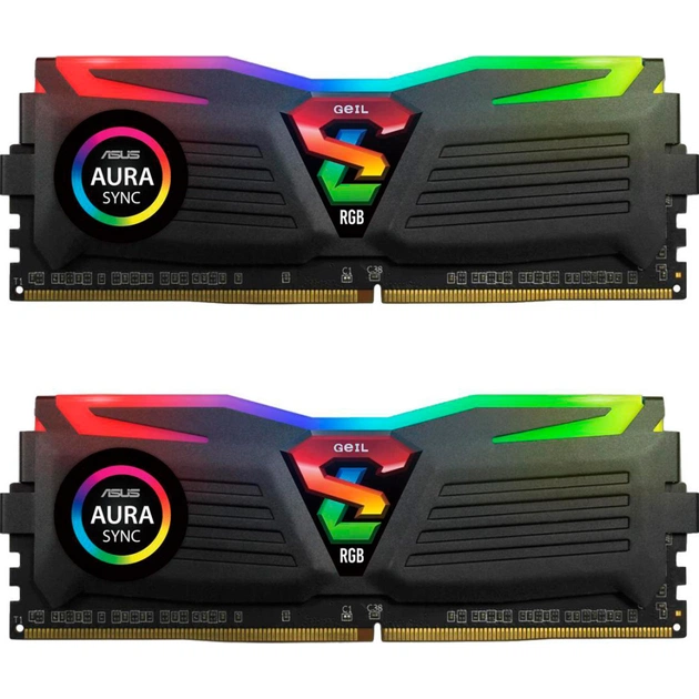 Модуль пам'яті для комп'ютера DDR4 8GB (2x4GB) 2400 MHz Super LUCE RGB Geil (GLS48GB2400C16DC) - изображение 1