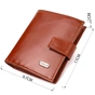 Гаманець Canpellini З натуральної шкіри Коричневий (21743) - зменшене зображення 3