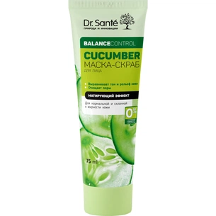 Маска для обличчя Dr. Sante Cucumber Balance Control Маска-скраб 75 мл (4823015917424) зображення 1