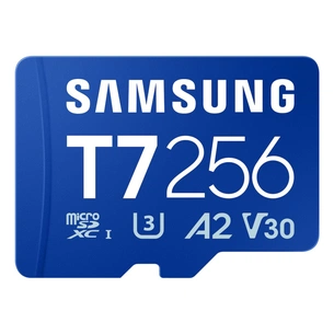 Карта пам'яті Samsung 256GB microSDXC class 10 UHS-I U3 V30 A2 T7 (MB-MB256T/WW) зображення 1