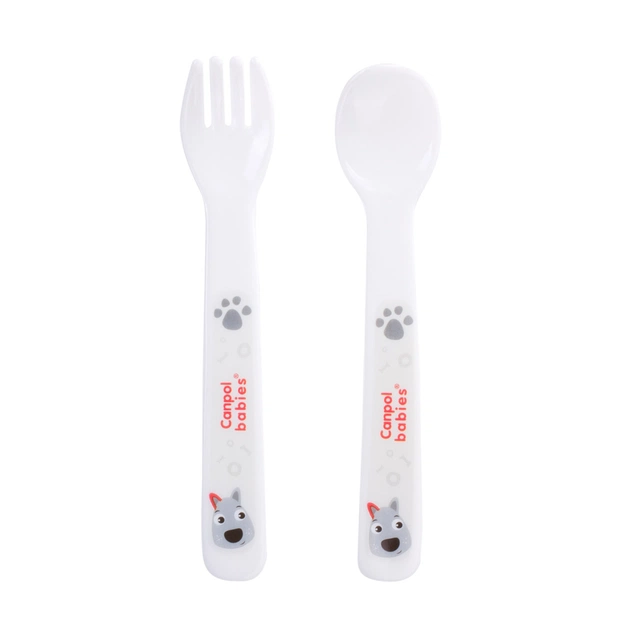 Набір дитячого посуду Canpol babies Cute Animals Собачка Блакитний 5 предметів (4/401_blu) - picture 3