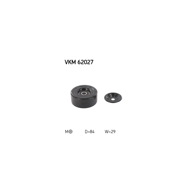 Ролик натягувача ременя SKF VKM 62027 - зображення 1