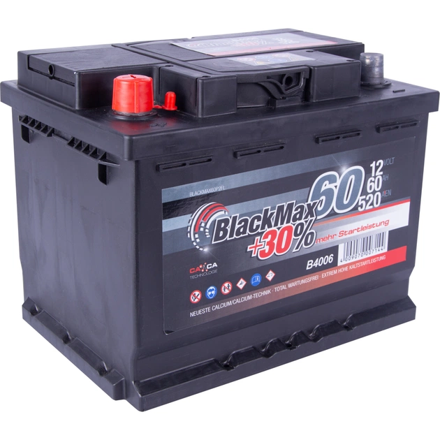 Акумулятор автомобільний BlackMax 60А (B4006) - изображение 1