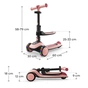 Самокат Kinderkraft Halley 2 Rose Pink (KRHALL02PNK0000) (5902533930173) - зменшене зображення 8