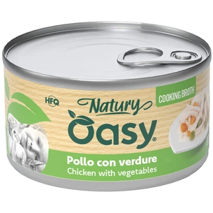 Консерви для котів OASY Wet Natury з куркою та овочами 85 г (8054329514658) зображення 1