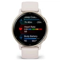 Смарт-годинник Garmin vivoactive 5, Ivory/Cream Gold, GPS (010-02862-11) - зменшене зображення 2
