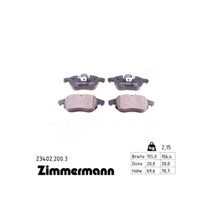 Гальмівні колодки ZIMMERMANN 23402.200.3 зображення 1