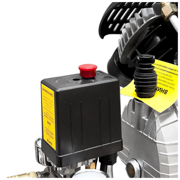 Компресор Sigma двоциліндровий 2.5кВт 455л/хв 10бар 50л (2 крана) (7043721) - изображение 9