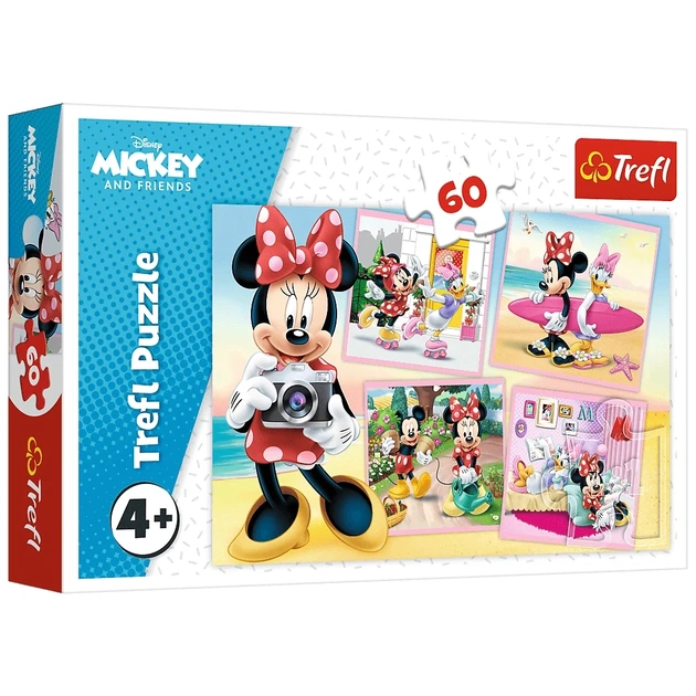 Пазл Trefl Mickey&friends Милая Минни 60 элементов (5900511173604) - изображение 1