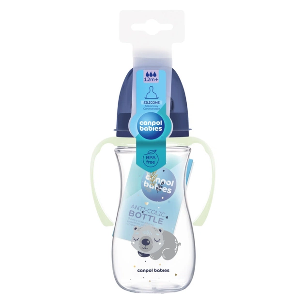 Бутылочка для кормления Canpol babies Easystart Sleepy Koala 300 мл голубая (35/238_blu) - изображение 3