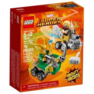 Конструктор LEGO Super Heroes Mighty Micros: Тор проти Локі (76091) зображення 1