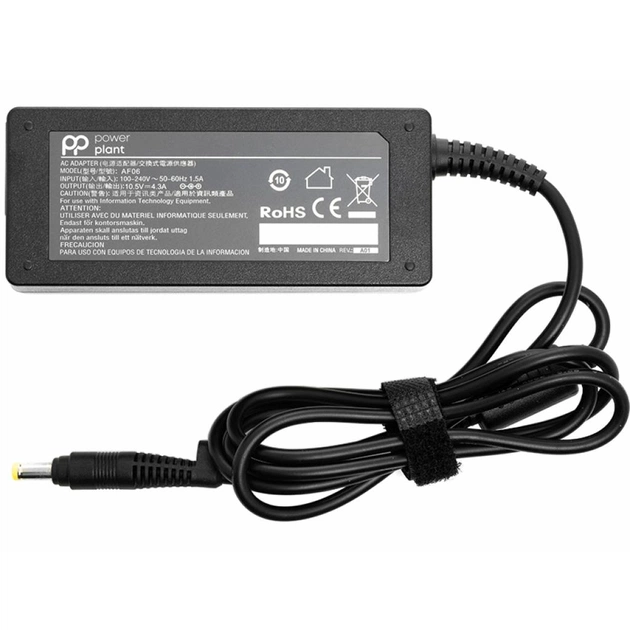 Блок питания к ноутбуку PowerPlant SONY 220V, 10.5V 45W 4.3A (4.8*1.7) (SO45R4817) - изображение 1