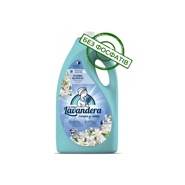 Гель для прання La Antigua Lavandera Flores Blancas З ароматом жасмину 4.5 л (8435495838241) - зображення 1