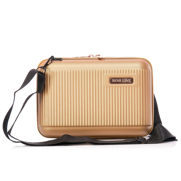 Косметичка Semi Line Бьюті-кейс 4.5L Gold (DAS302638) - зображення 3