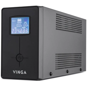 Пристрій безперебійного живлення Vinga LCD 2000VA metall case (VPC-2000M) зображення 1