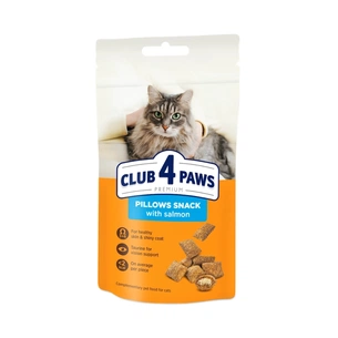 Лакомство для котов Club 4 Paws Подушечки з лососем 60 г (4820269145320) изображение 1